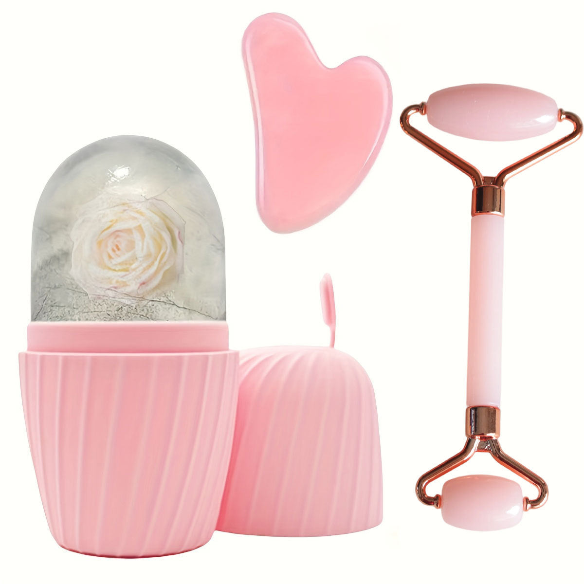 Ice Roller & Gua Sha Facial Set