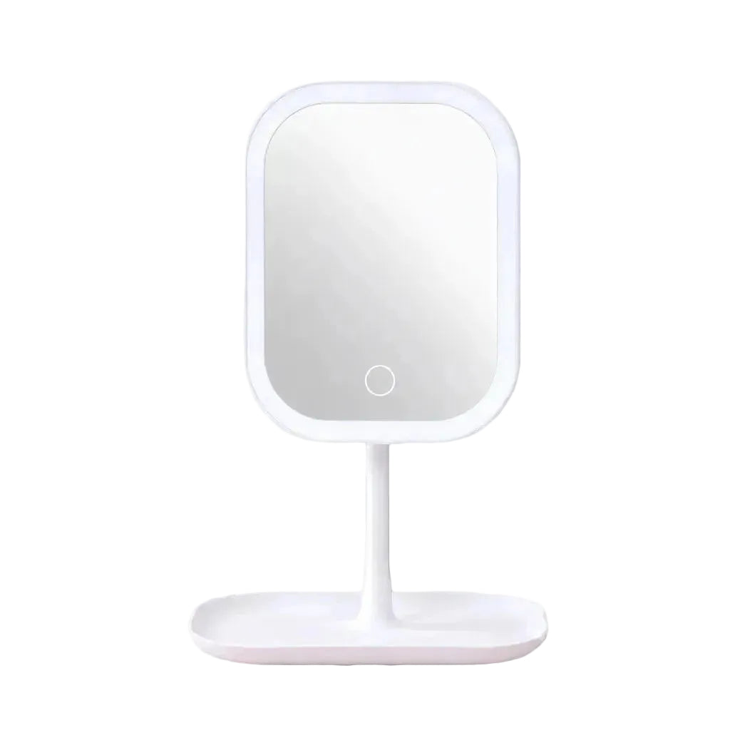 360° Rotating LED Makeup Mirror, 3 Light Tones